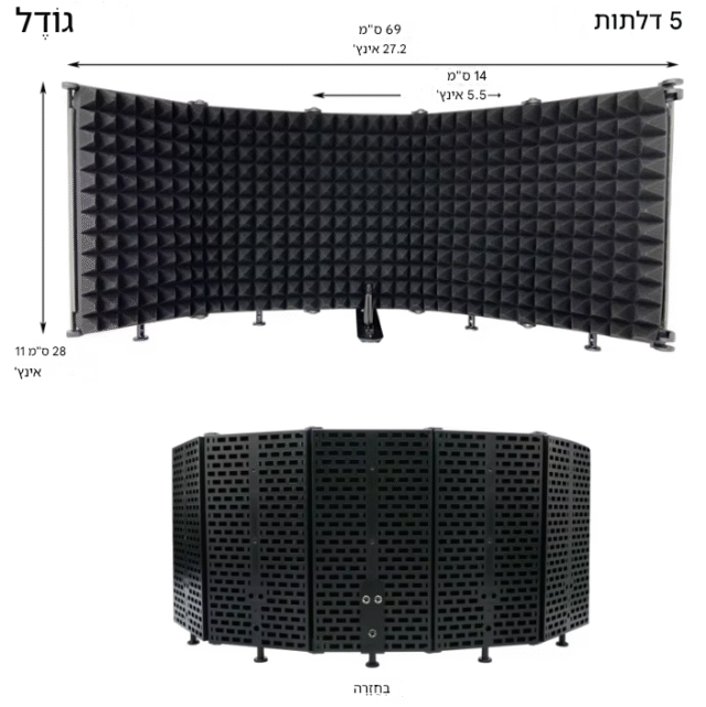 מוצרי בידוד וספיגת רעשים מבודד רעשים למיקרופון 82 kolbomusic.com