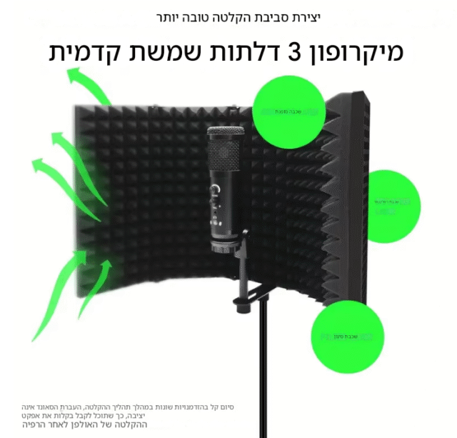 מוצרי בידוד וספיגת רעשים מבודד רעשים למיקרופון 82 kolbomusic.com