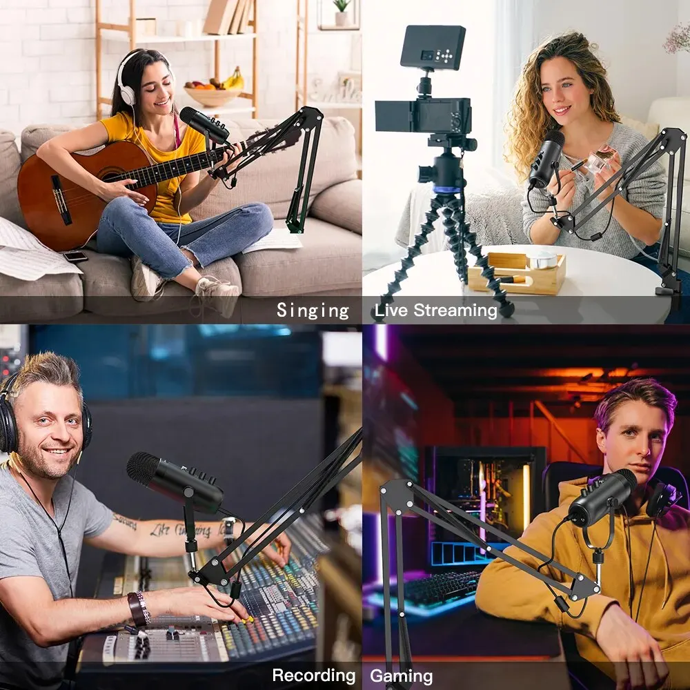33660-08cf41.jpg Kolbo Music – מיקרופון אולפן USB עם זרוע להקלטות ופודקאסטים
