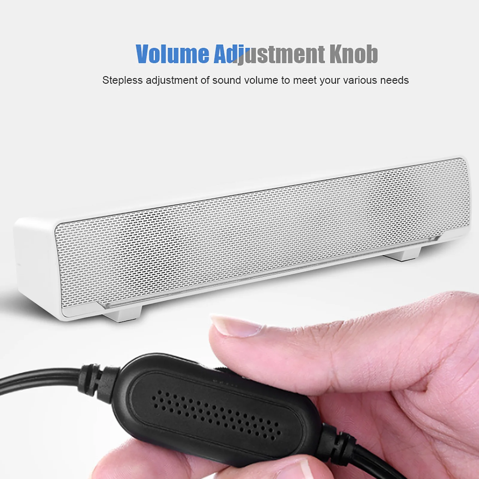 71160-fsygp1.jpg סאונדבר קווי סטריאו USB עם כניסת שמע 3.5 מ״מ בצבע שחור או לבן – מבט נוסף 4