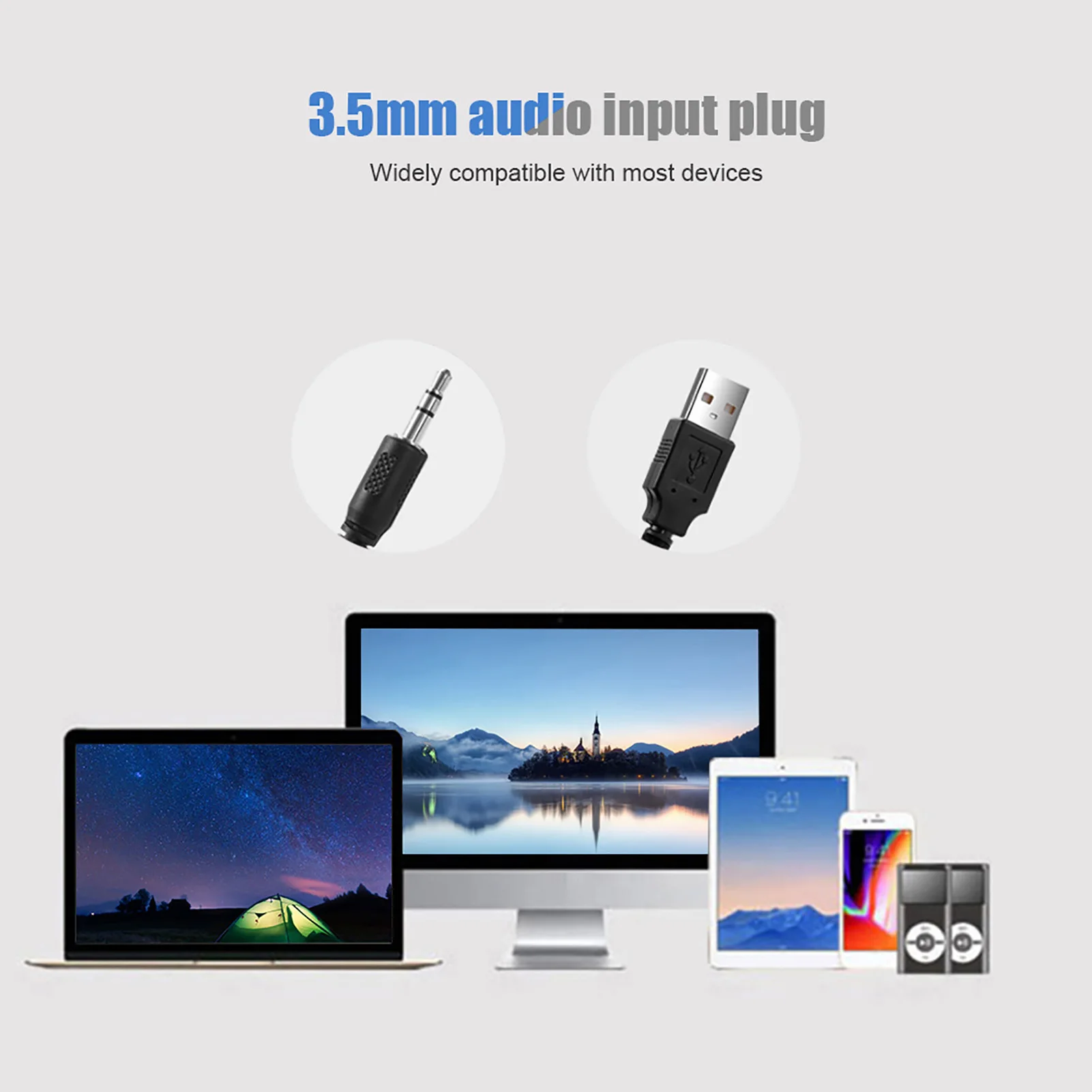 71160-zn0uu0.jpg סאונדבר קווי סטריאו USB עם כניסת שמע 3.5 מ״מ בצבע שחור או לבן – מבט נוסף 2
