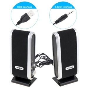 רמקול מחשב סטריאו 6 עם כניסת 3.5 מ"מ https://kolbomusic.com/usb-6w-3-5mm-speaker/ רמקול מחשב סטריאו – תמונה נוספת 2